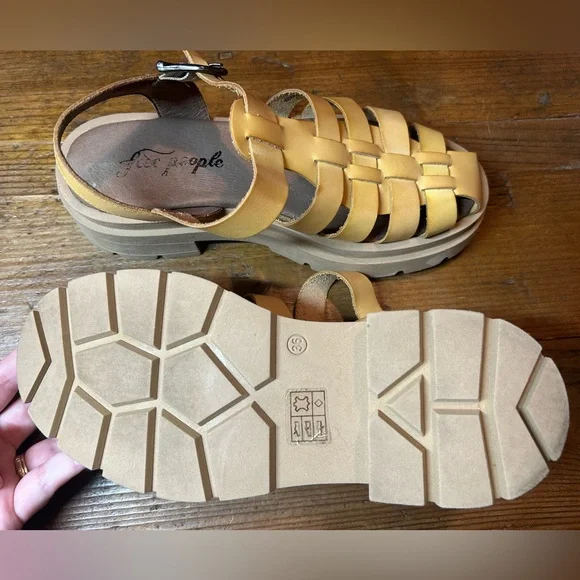 Free people chunky sandals 36 (5.5) - Picture 2 of 3